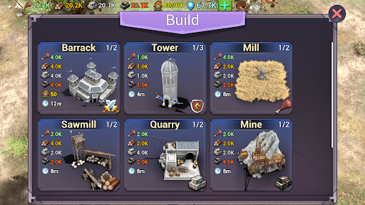 Shadows of Empires: PvP RTS - Gameplay image of android game