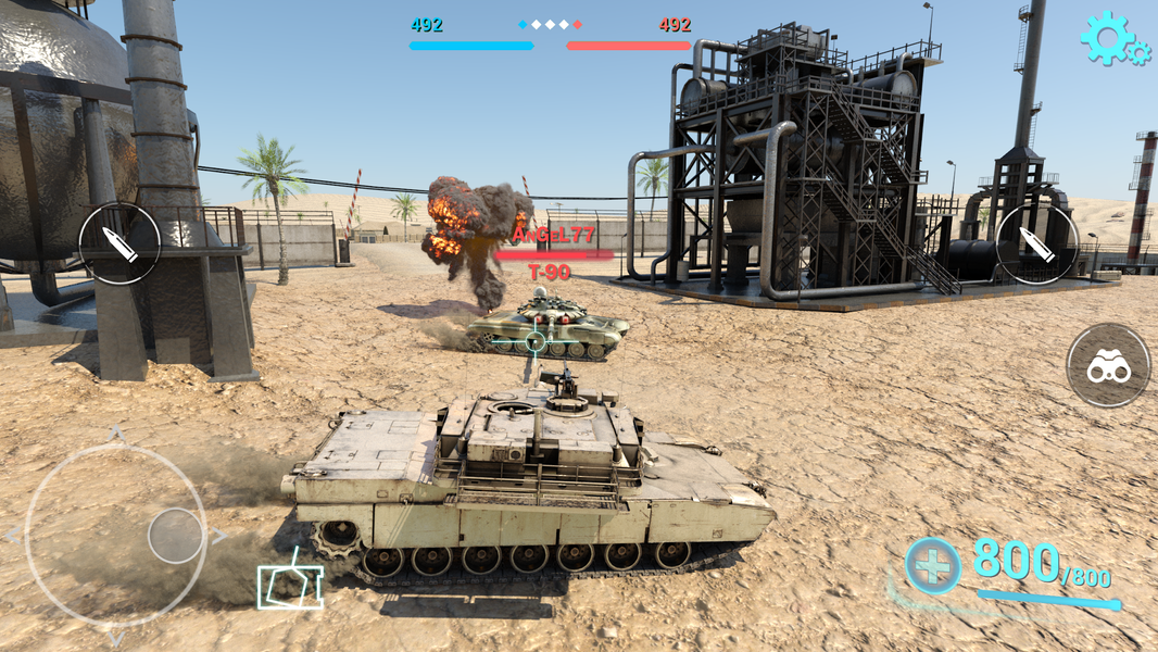 Tanks Battlefield: PvP Battle - Gameplay image of android game