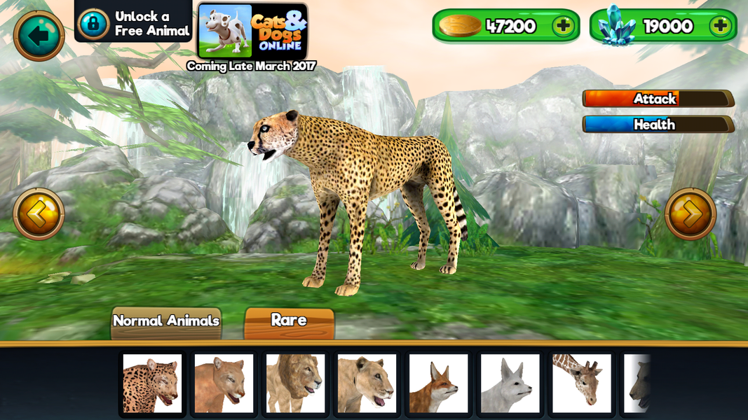 Animal Sim Online: Big Cats ۳D - عکس بازی موبایلی اندروید