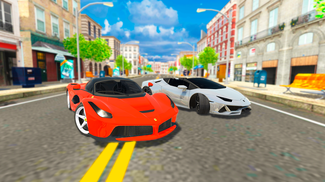 Car Driving Simulator: Online - Gameplay image of android game