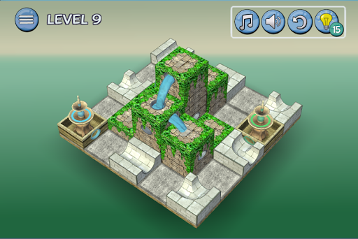 Flow Water Fountain ۳D Puzzle - عکس بازی موبایلی اندروید