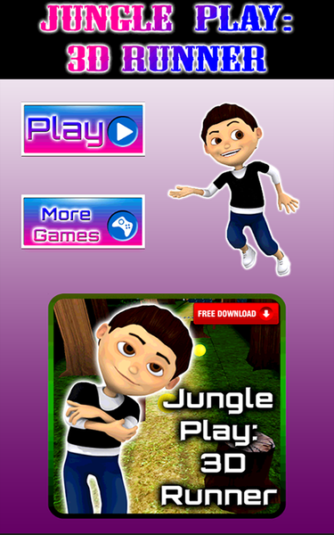 Jungle Play 3D Runner - عکس بازی موبایلی اندروید
