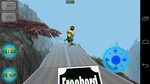 Freebord Snowboard The Streets - Gameplay image of android game