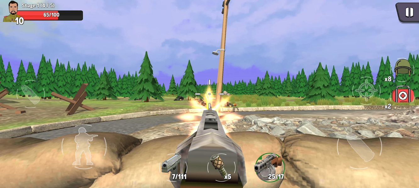 Wartime Ranger: WW2 Shooting - Gameplay image of android game