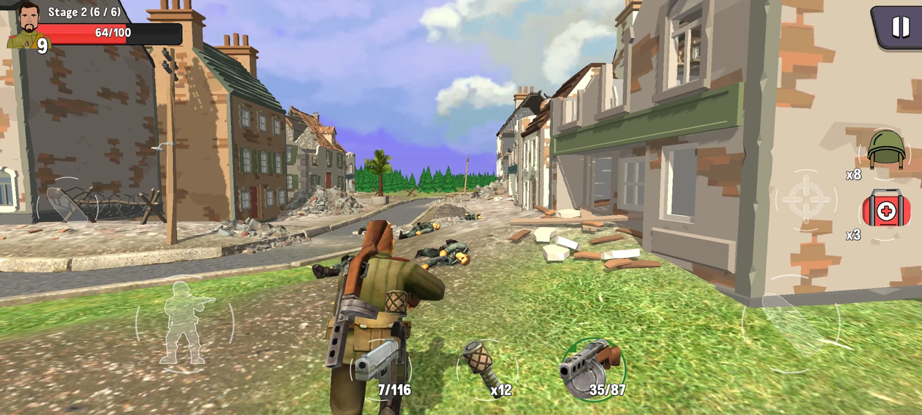 Wartime Ranger: WW2 Shooting - Gameplay image of android game