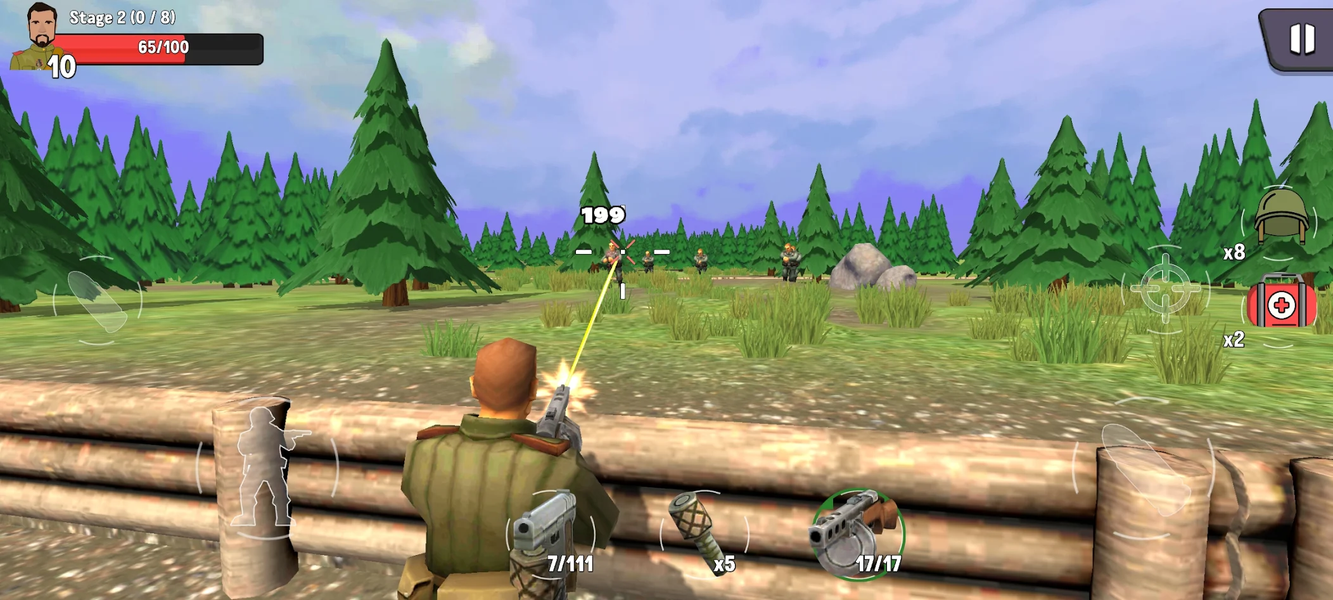 Wartime Ranger: WW2 Shooting - Gameplay image of android game