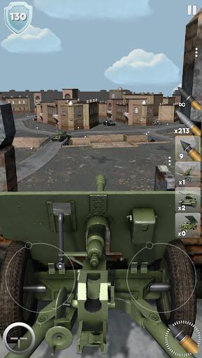 Artillery Guns Destroy Tanks - Gameplay image of android game