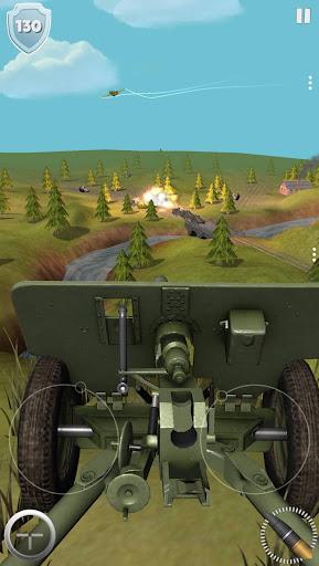 Artillery Guns Destroy Tanks - Gameplay image of android game