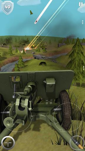Artillery Guns Destroy Tanks - Gameplay image of android game