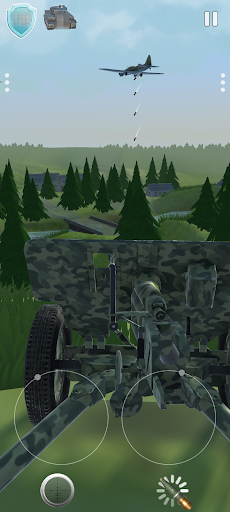 Artillery & War: WW2 War Games - Gameplay image of android game