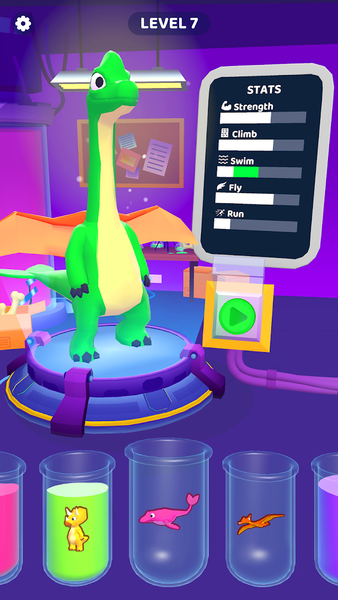 Dino Merge Run - Gameplay image of android game