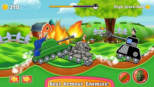 Army Tanks On Hills Mission: Armored Enemies Shoot - Gameplay image of android game