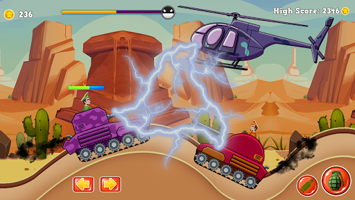 Army Tanks On Hills Mission: Armored Enemies Shoot - Gameplay image of android game