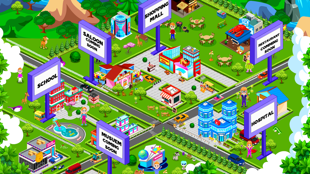 Build & Discover Pretend Town - Gameplay image of android game