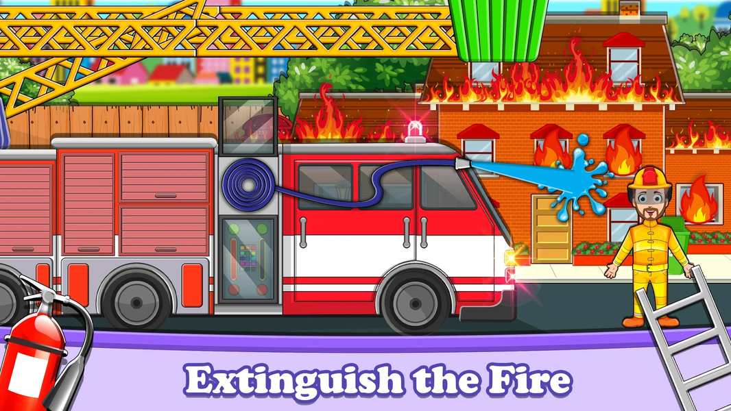 Pretend City Firefighter Life - Gameplay image of android game