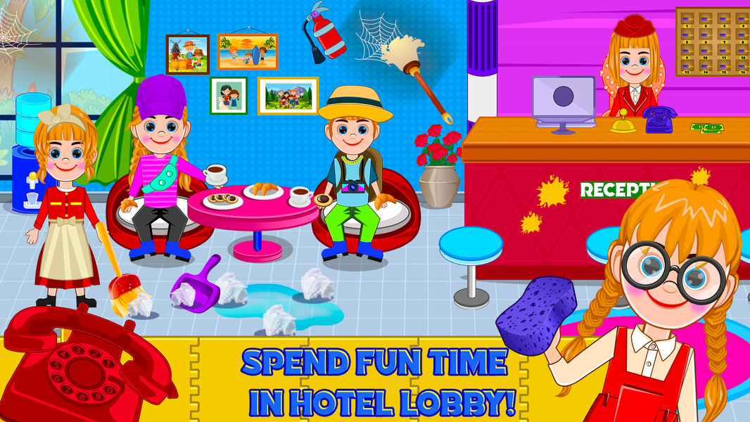 Pretend Town Hotel Story - Gameplay image of android game