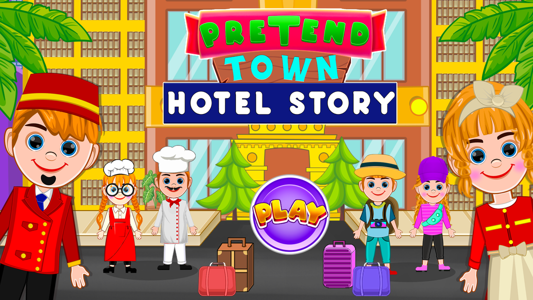 Pretend Town Hotel Story - Gameplay image of android game