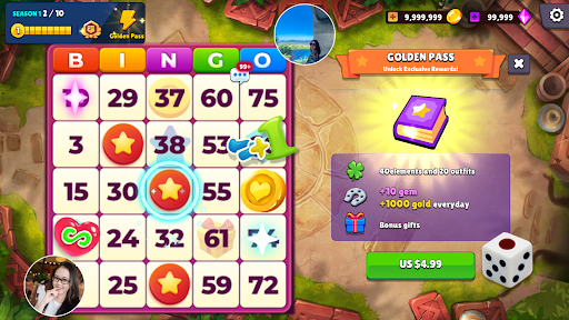 Bingo Fun: Offline Bingo Games - Gameplay image of android game