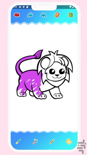 دفتر رنگ آمیزی (نقاشی کودکانه) - Image screenshot of android app