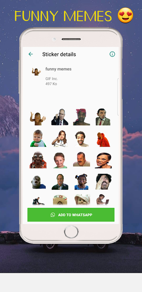 Memes Stickers For WhatsApp - Image screenshot of android app