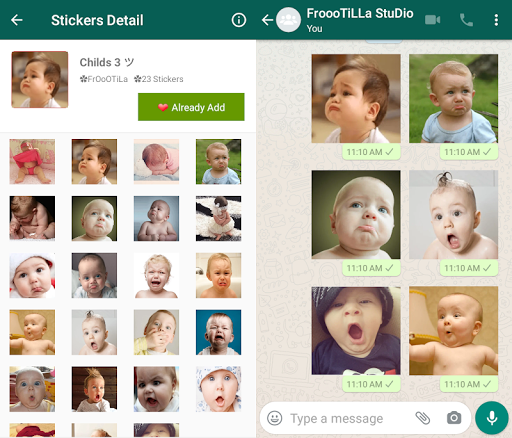 👶🏻WAStickerApp - Cute & Funny Babies - عکس برنامه موبایلی اندروید