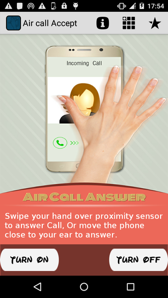 Air Call Answer - Image screenshot of android app