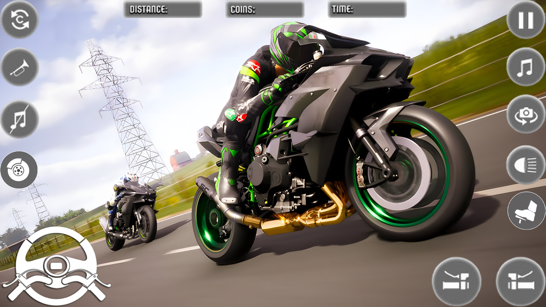 Open World City Bike Driving - Gameplay image of android game