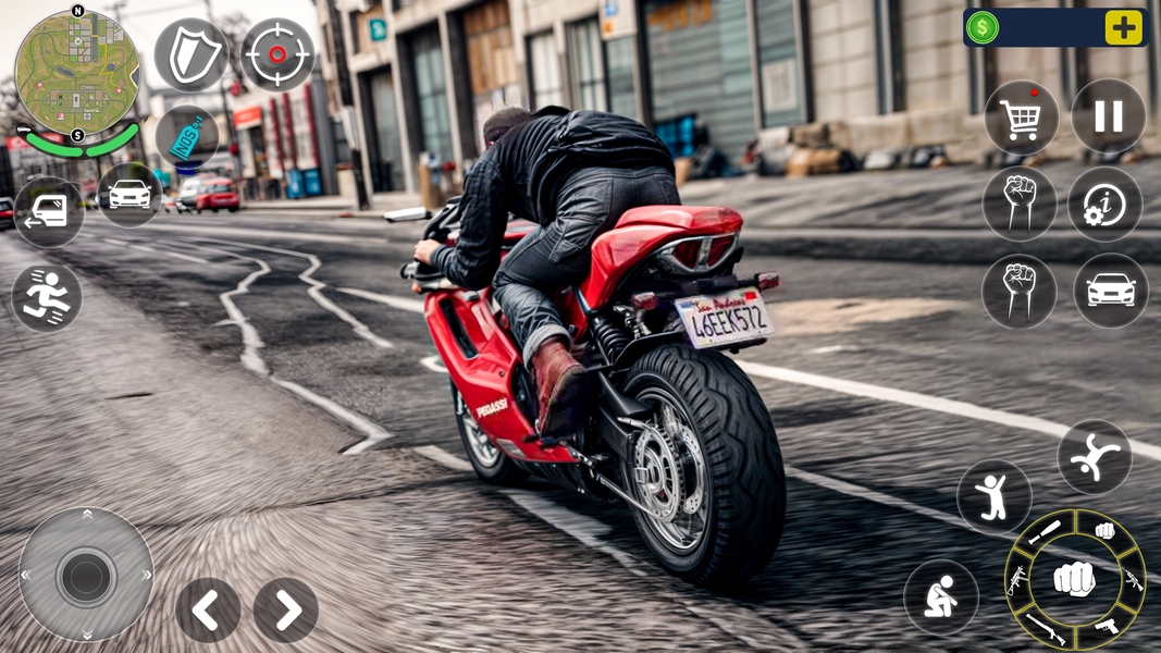 Open World City Bike Driving - Gameplay image of android game