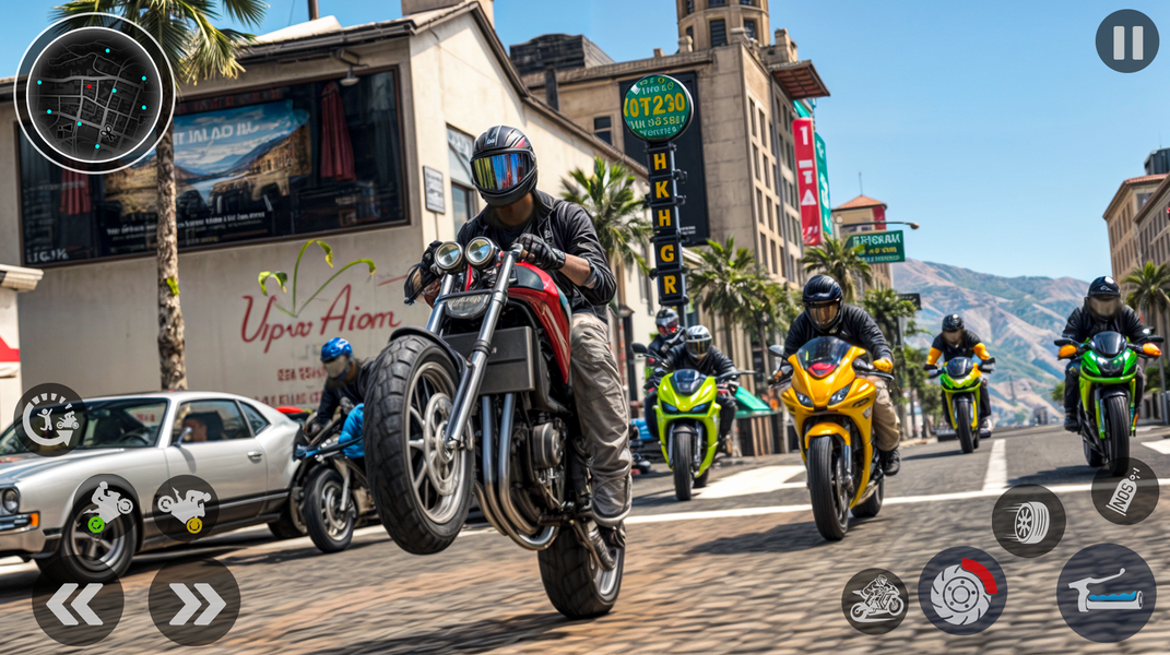 Open World City Bike Driving - Gameplay image of android game