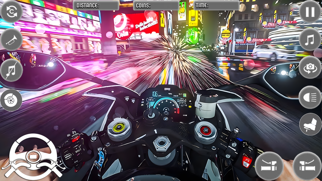 Open World City Bike Driving - Gameplay image of android game