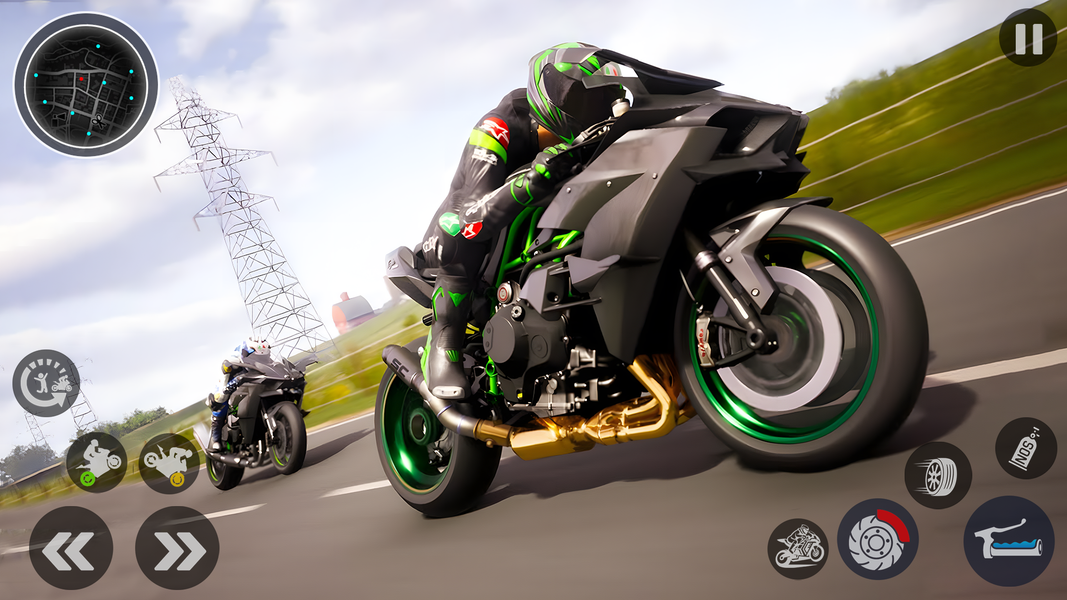 Open World City Bike Driving - Gameplay image of android game