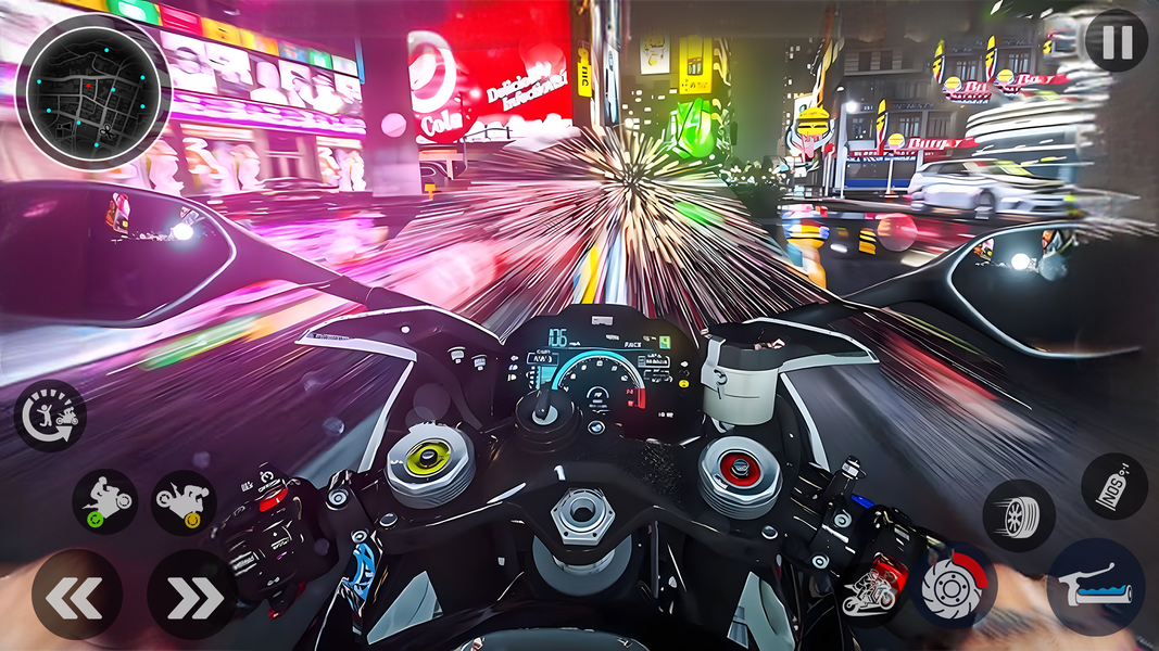 Open World City Bike Driving - Gameplay image of android game