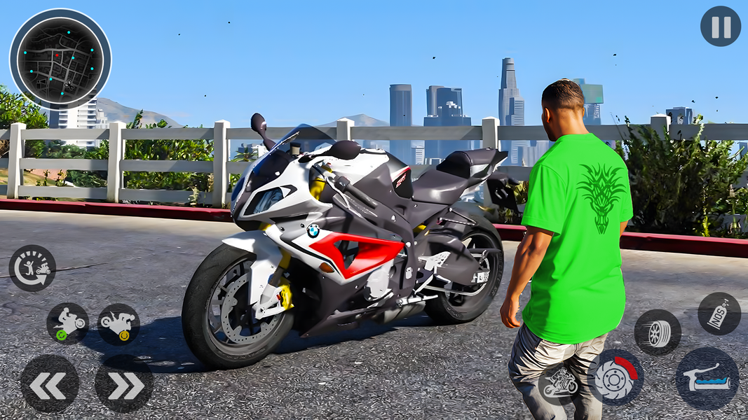 Open World City Bike Driving - Gameplay image of android game