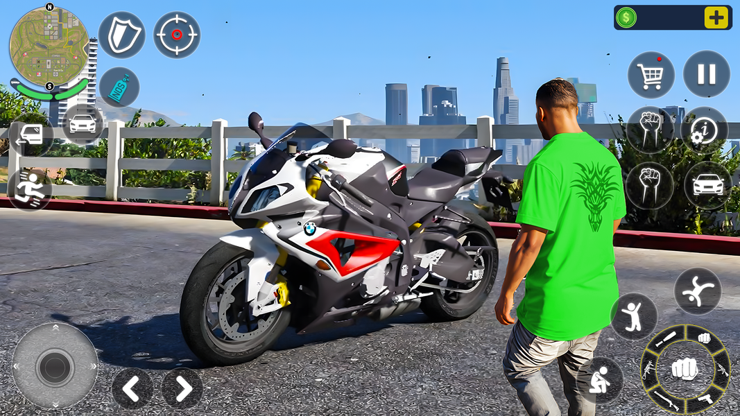 Open World City Bike Driving - Gameplay image of android game