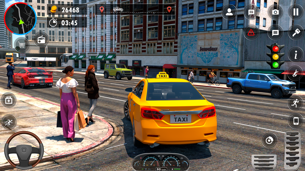 Taxi Simulator Games: Car Game - عکس بازی موبایلی اندروید