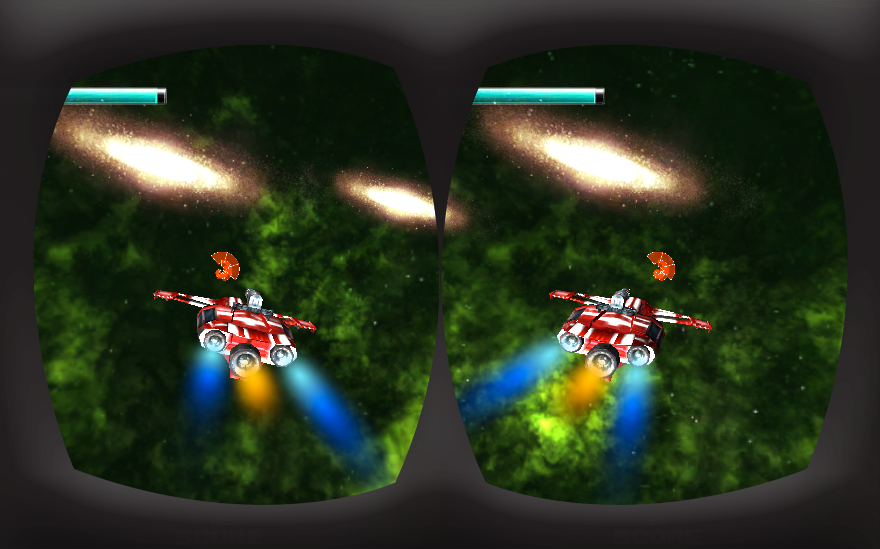 Jet space tunnel race VR - Gameplay image of android game