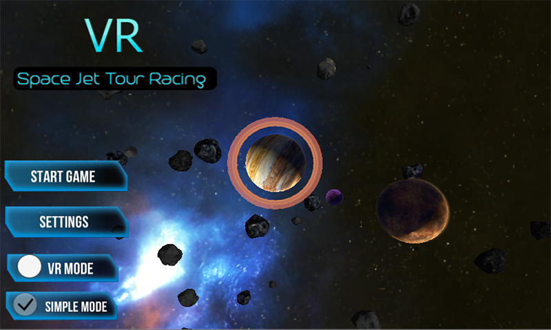 Jet space tunnel race VR - عکس بازی موبایلی اندروید
