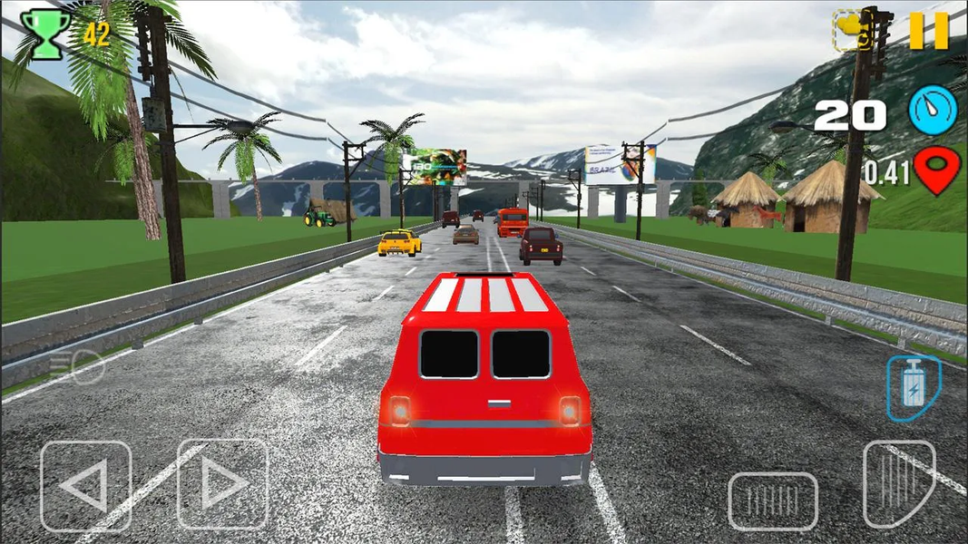 Turbo Charged Vr Car Challenge - Gameplay image of android game