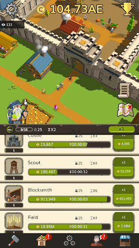 Medieval: Idle Tycoon Game - Gameplay image of android game