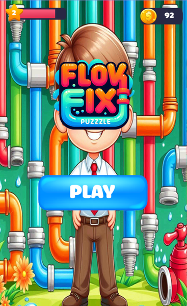 Flow Fix Puzzle Game - Gameplay image of android game