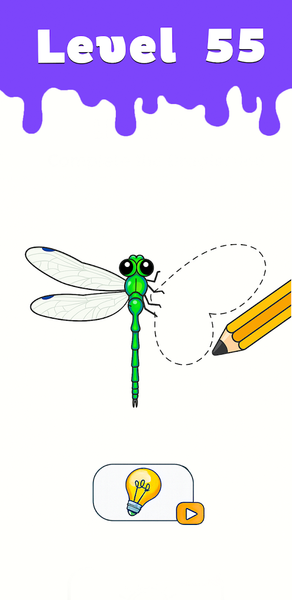 Draw One Part Brain Games - Gameplay image of android game