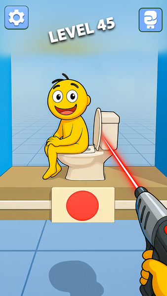 Punch Annoying Uncle Game - Gameplay image of android game