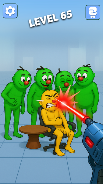 Punch Annoying Uncle Game - Gameplay image of android game