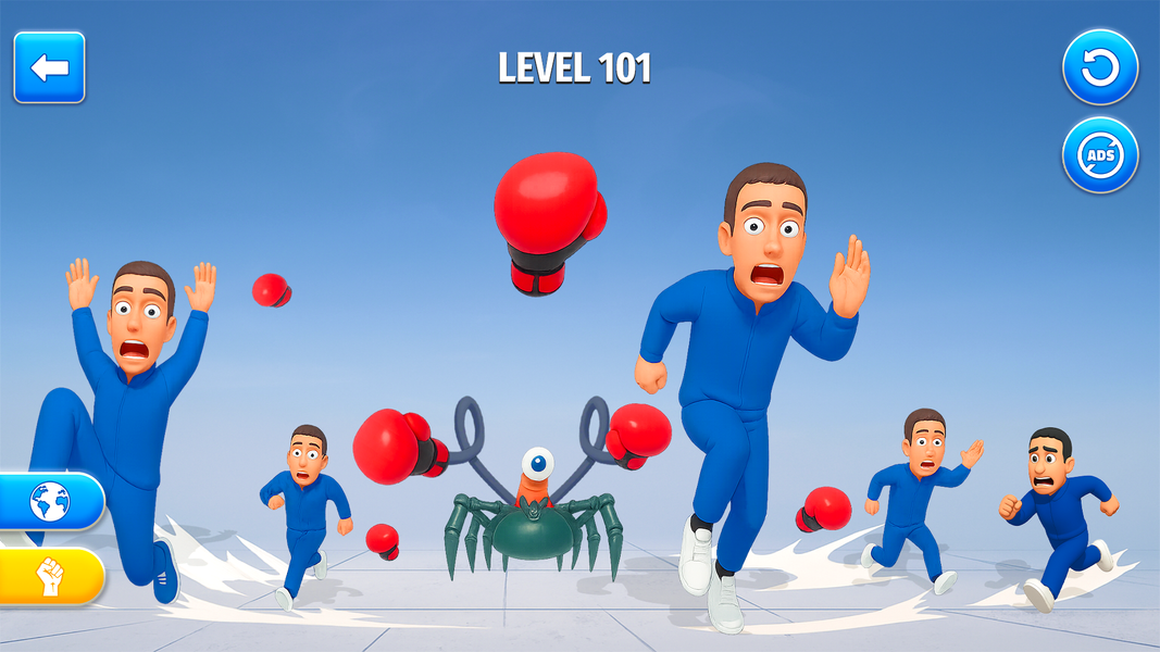 Punch Annoying Uncle Game - Gameplay image of android game