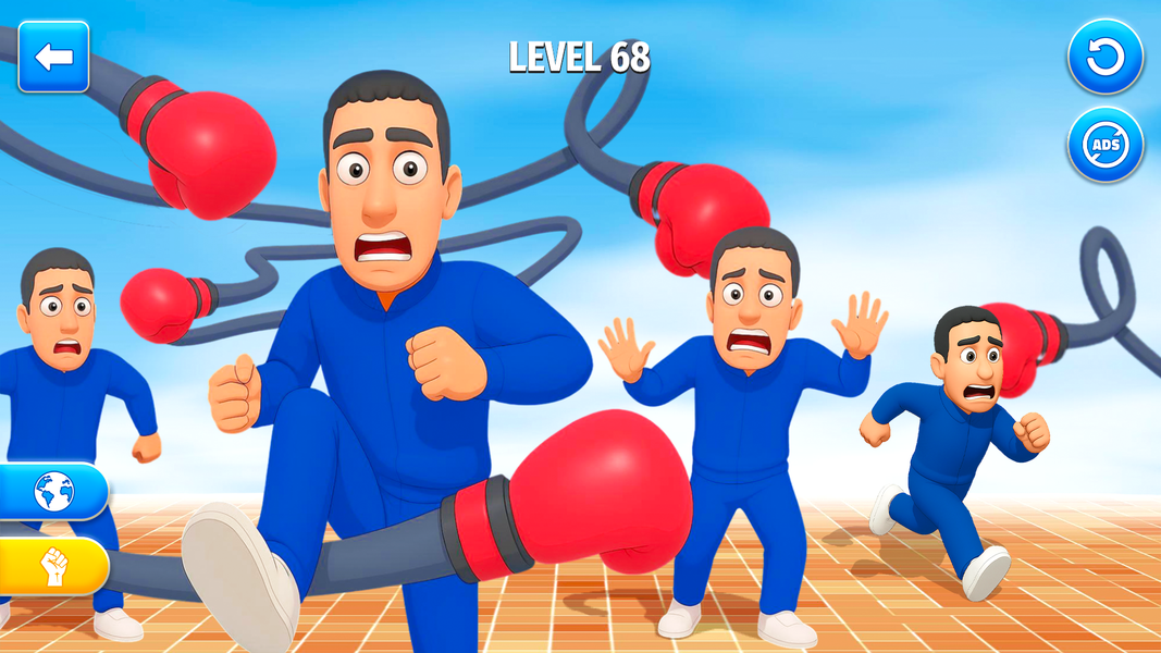 Punch Annoying Uncle Game - Gameplay image of android game