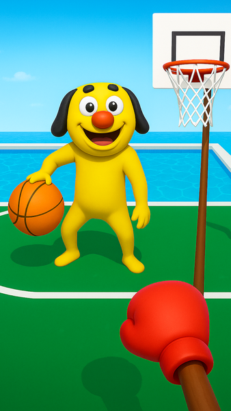 Punch Annoying Uncle Game - Gameplay image of android game