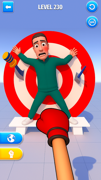 Punch Annoying Uncle Game - Gameplay image of android game