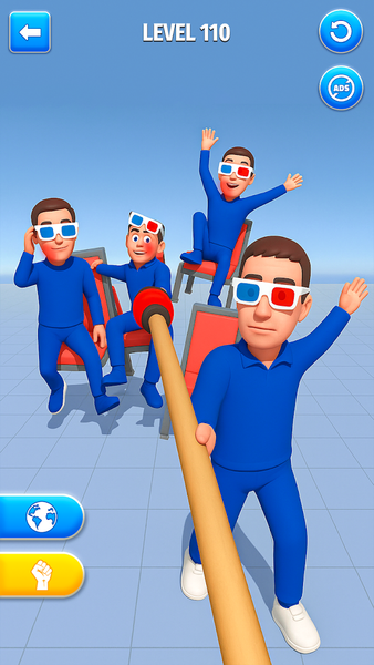 Punch Annoying Uncle Game - Gameplay image of android game