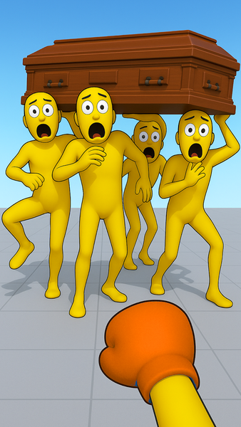 Punch Annoying Uncle Game - Gameplay image of android game