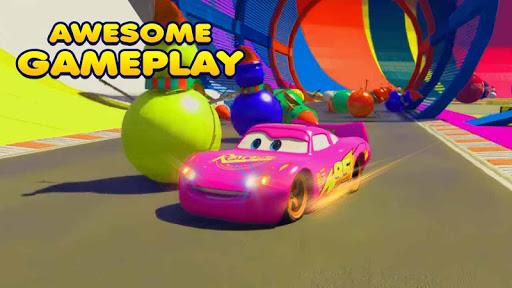 Superhero Car Race: Mega Ramp - Gameplay image of android game